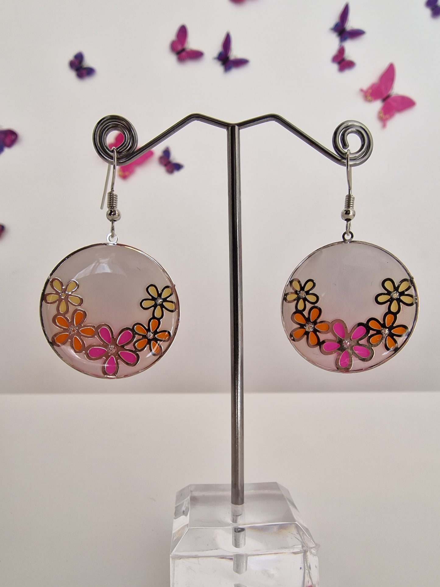 Boucles d'oreilles fleurs