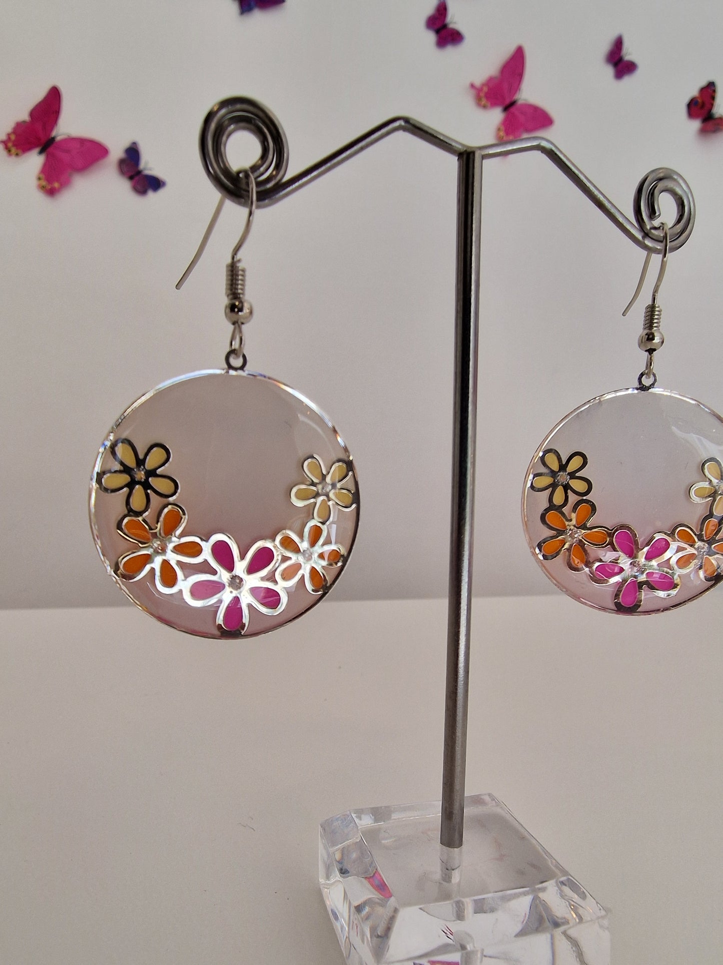 Boucles d'oreilles fleurs