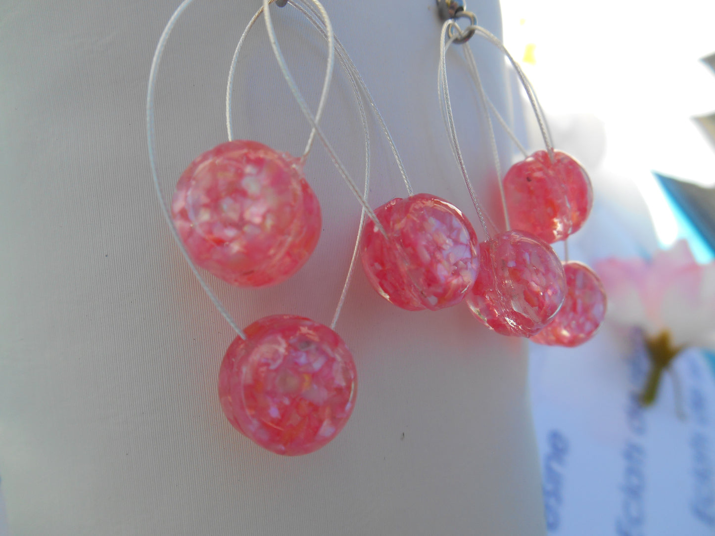 Boucles d'oreilles argentées "3 bulles"