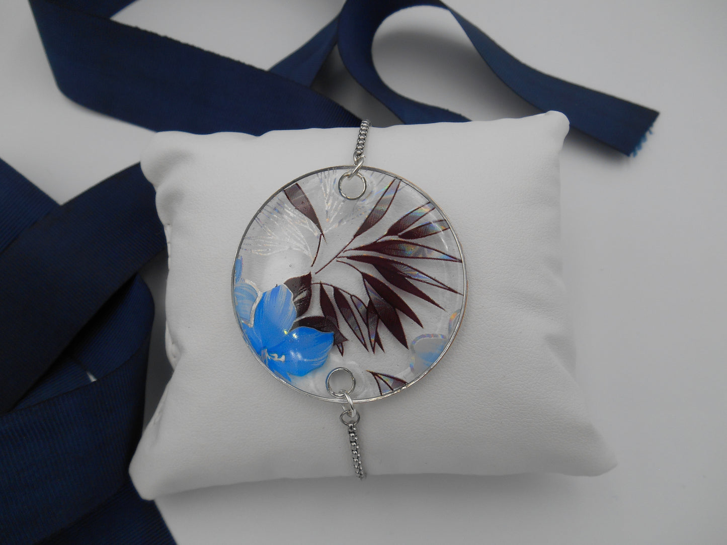 Bracelet rond Transparence & Fleurs holographiques