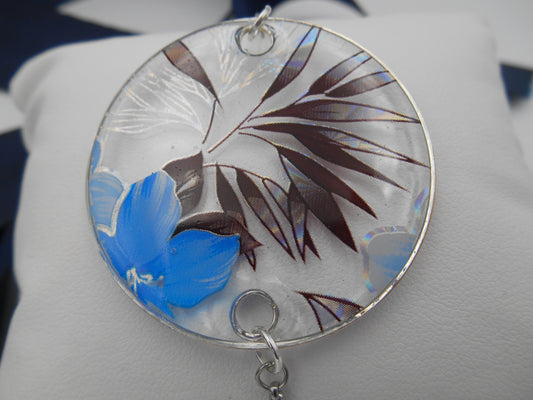 Bracelet rond Transparence & Fleurs holographiques