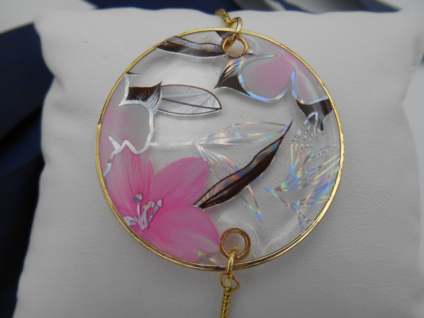 Bracelet rond Transparence & Fleurs holographiques