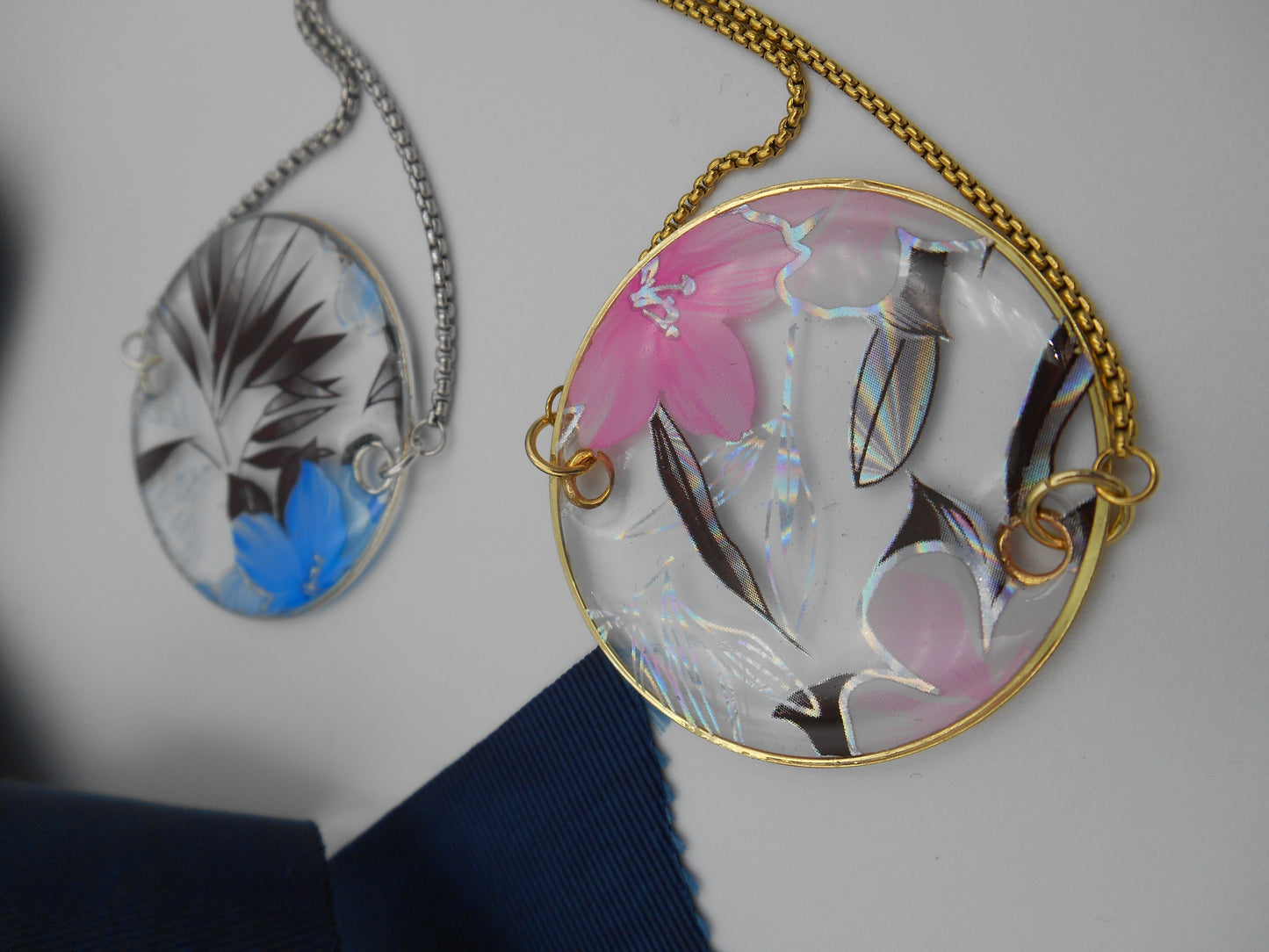 Bracelet rond Transparence & Fleurs holographiques
