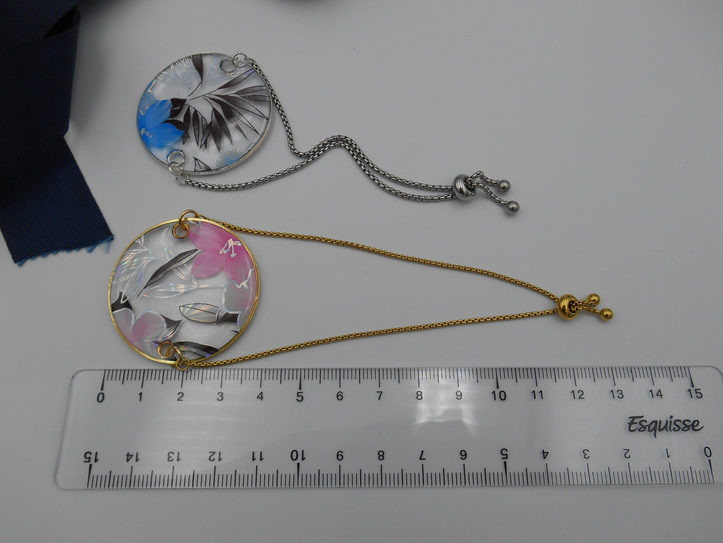 Bracelet rond Transparence & Fleurs holographiques