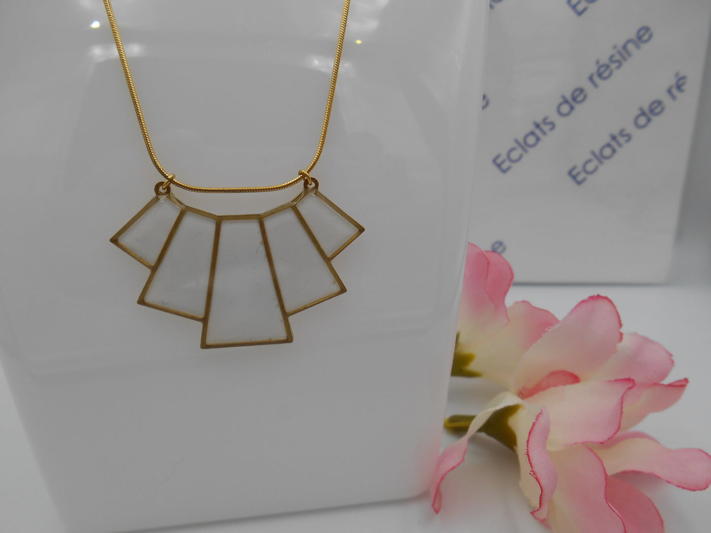 Collier 5 pans doré