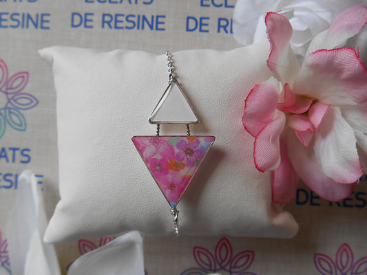 Bracelet "Jeu de triangles & Foil"