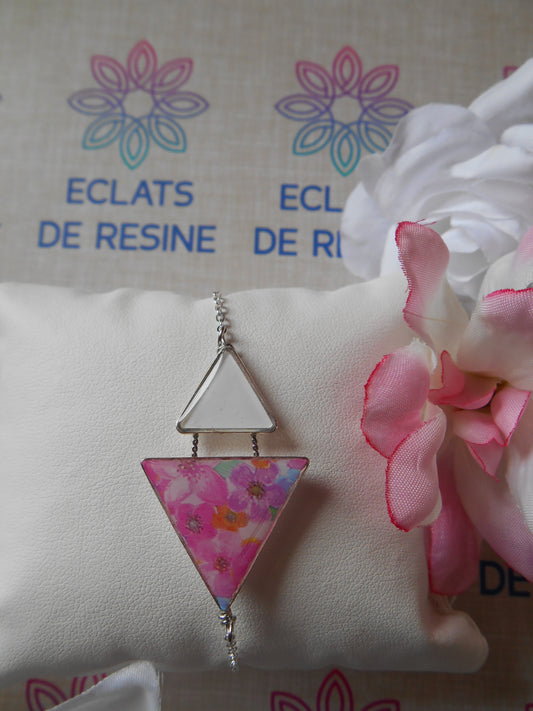 Bracelet "Jeu de triangles & Foil"