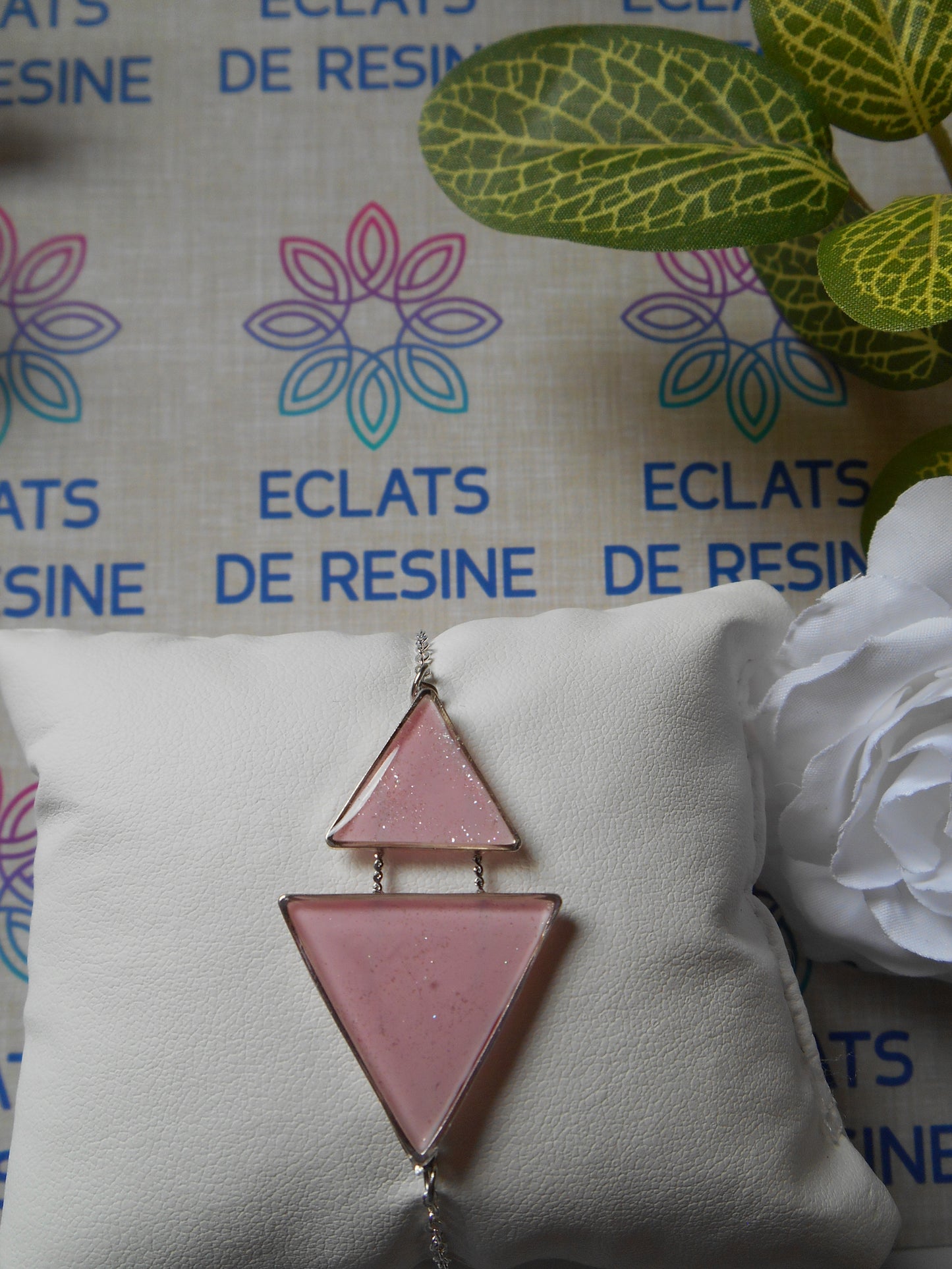 Bracelet "Jeu de triangles & Foil"
