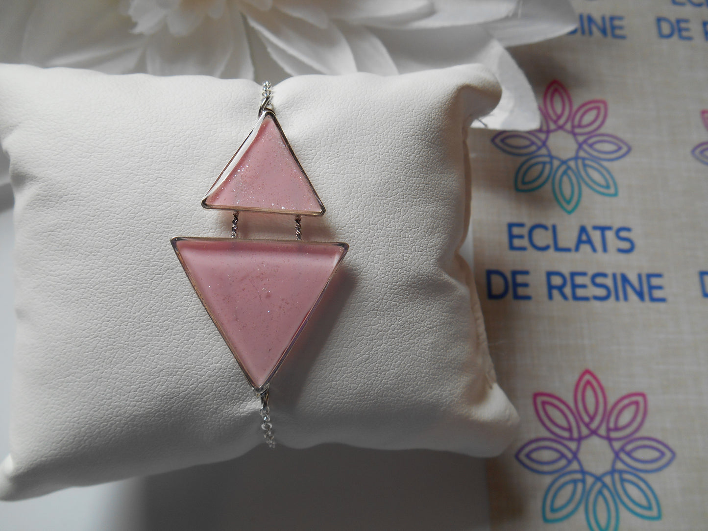 Bracelet "Jeu de triangles & Foil"