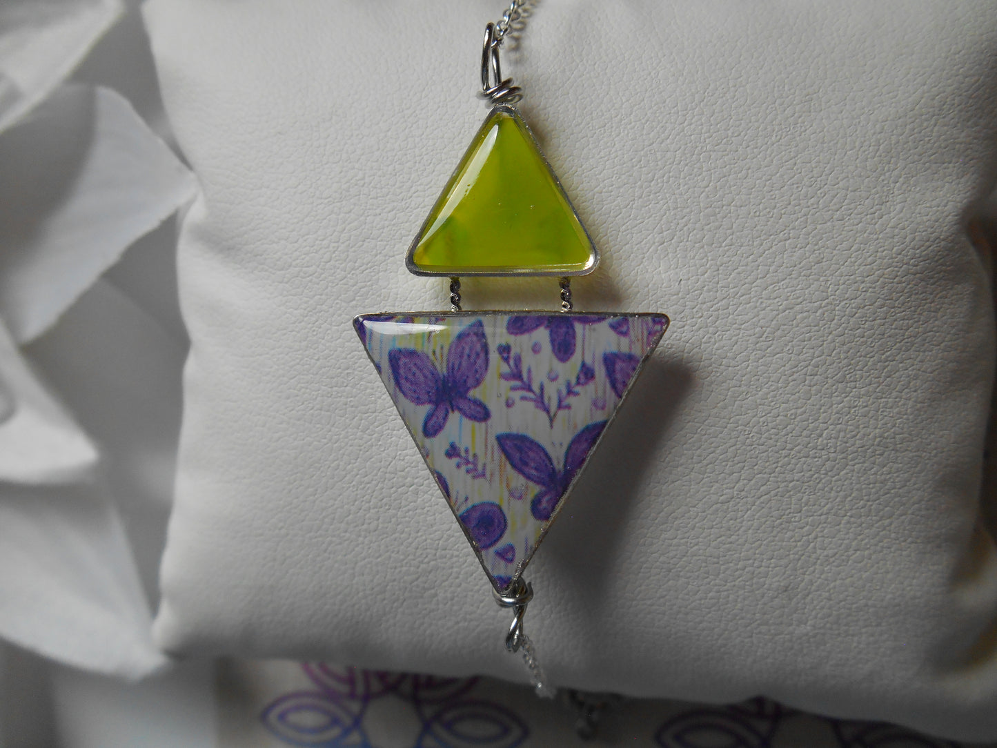 Bracelet "Jeu de triangles & Foil"