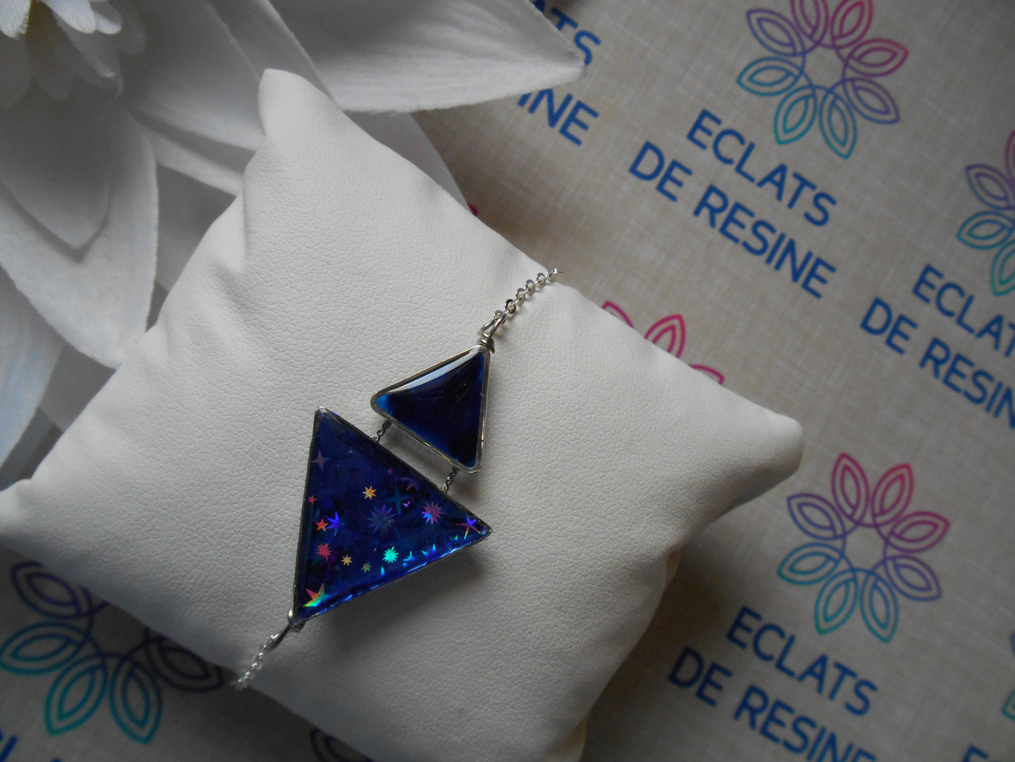 Bracelet "Jeu de triangles & Foil"