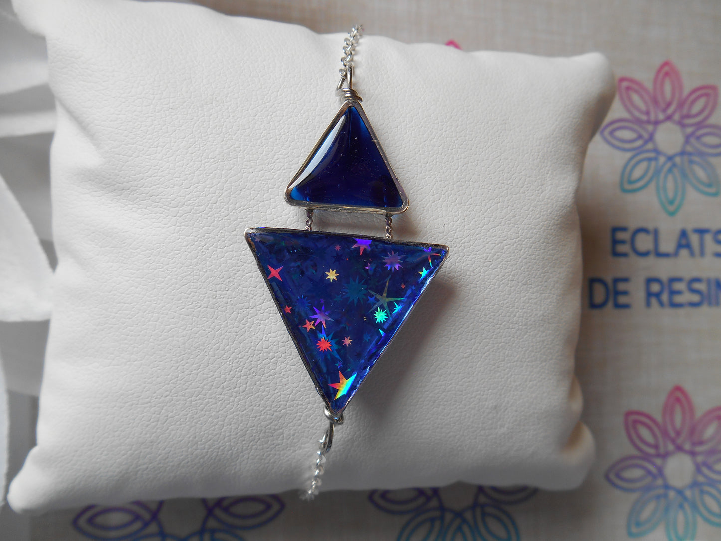 Bracelet "Jeu de triangles & Foil"