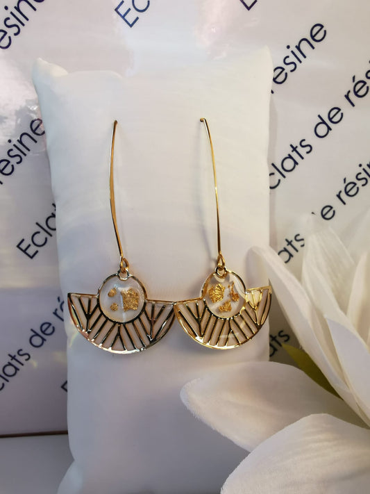 Boucles longues "queue de paon"