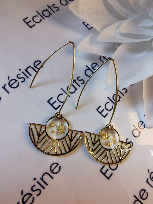 Boucles longues "queue de paon"