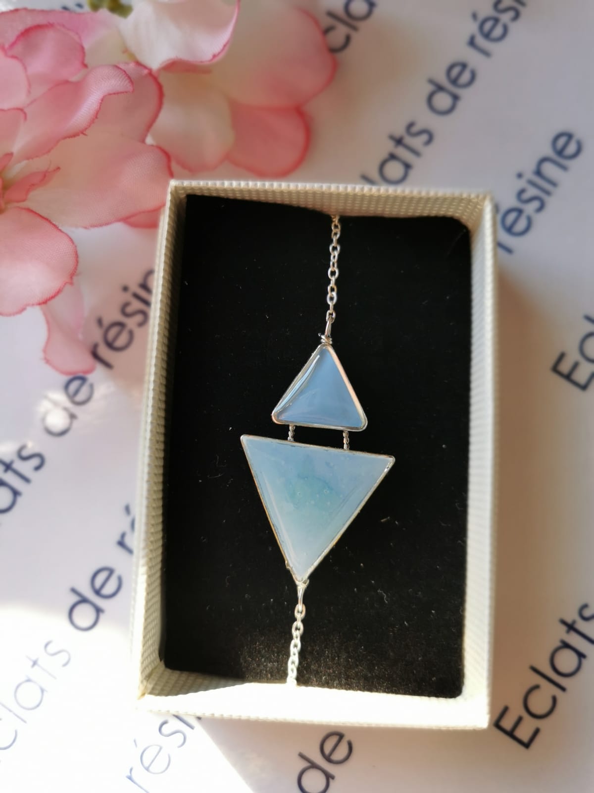 Bracelet "Jeu de triangles & Foil"