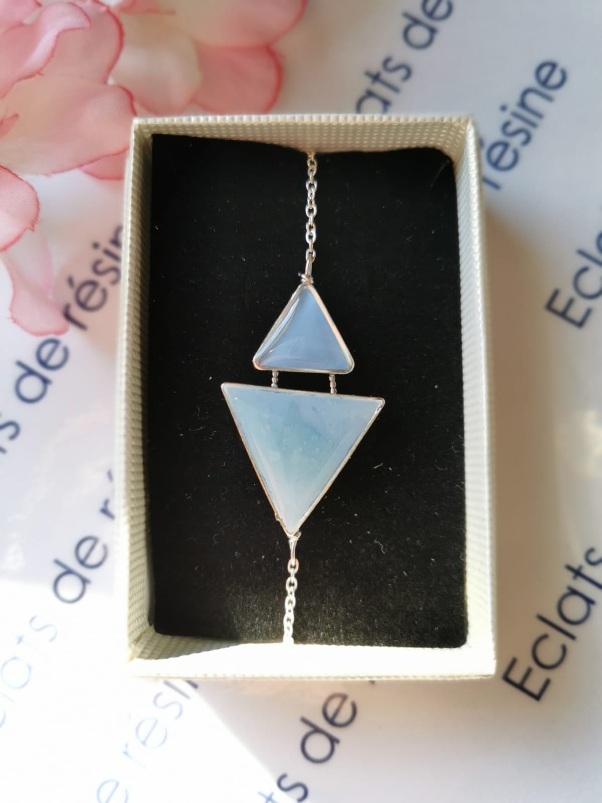 Bracelet "Jeu de triangles & Foil"