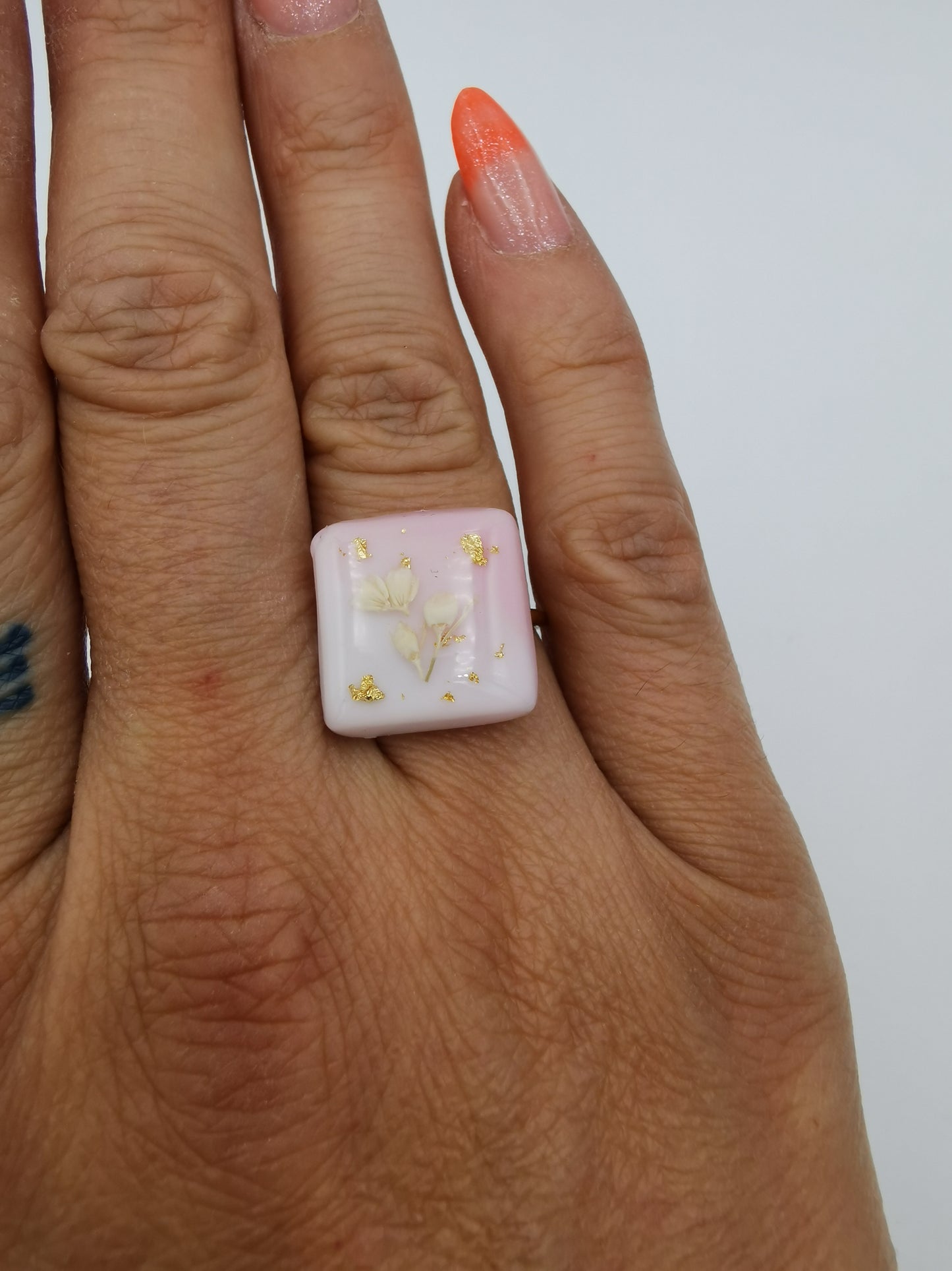 Bague carrée sweet girl