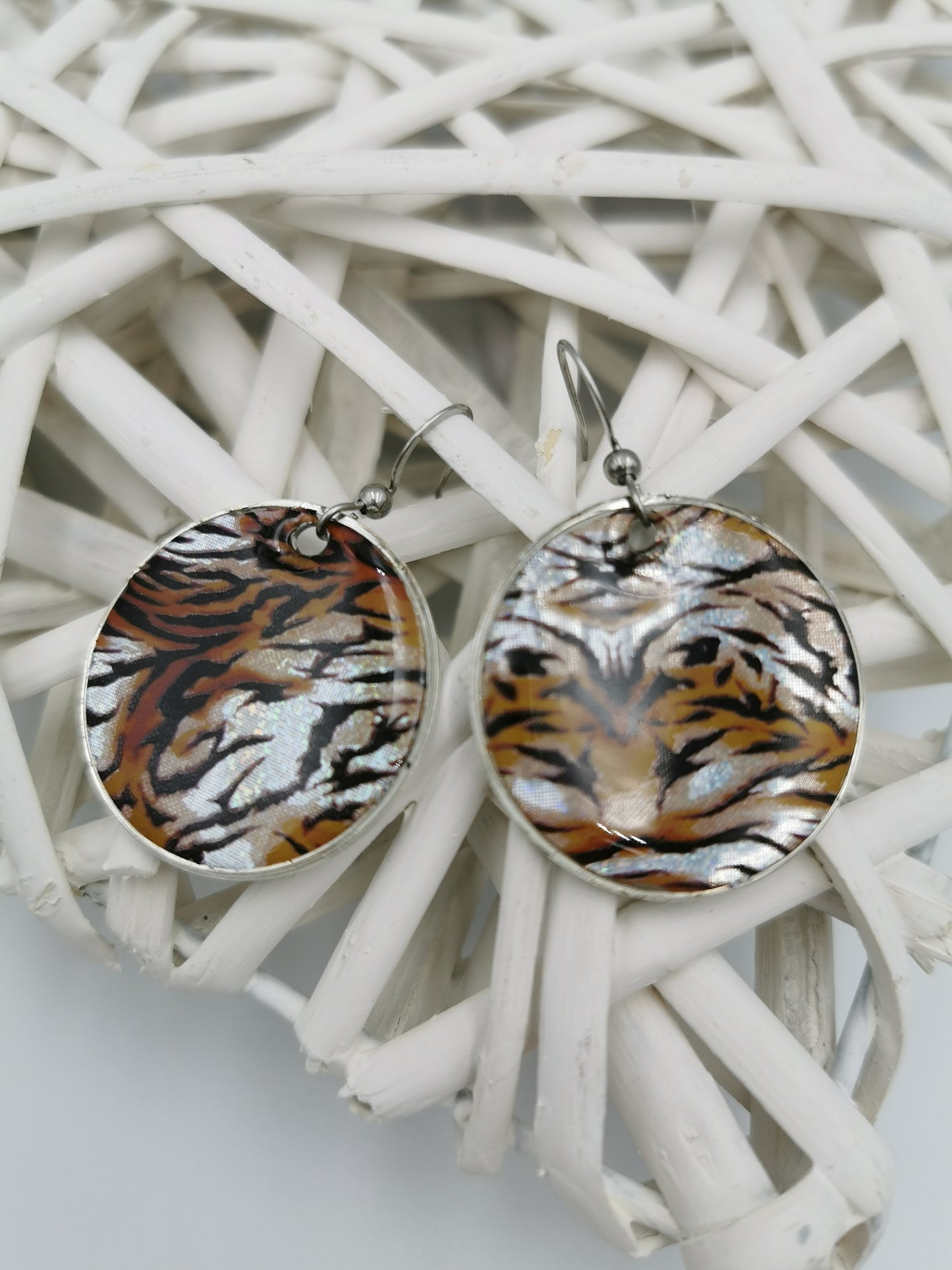 Boucles rondes Foil holographique