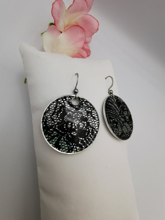 Boucles rondes Foil holographique