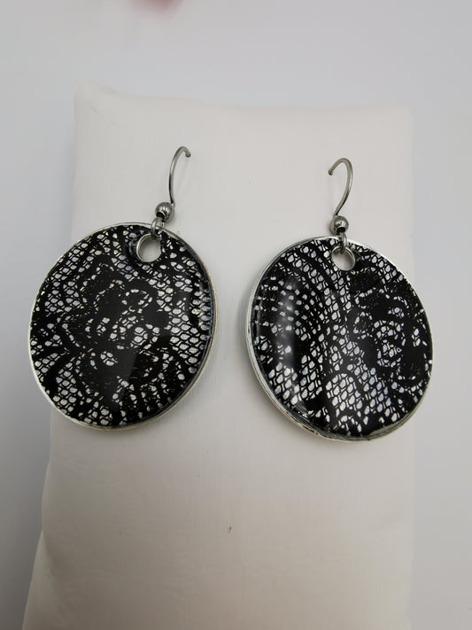 Boucles rondes Foil holographique