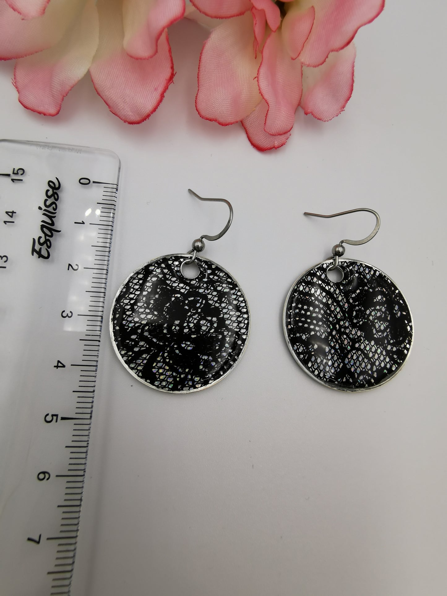 Boucles rondes Foil holographique