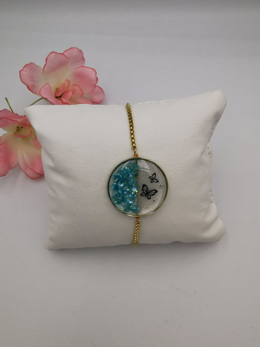 Bracelet Nacre et papillons