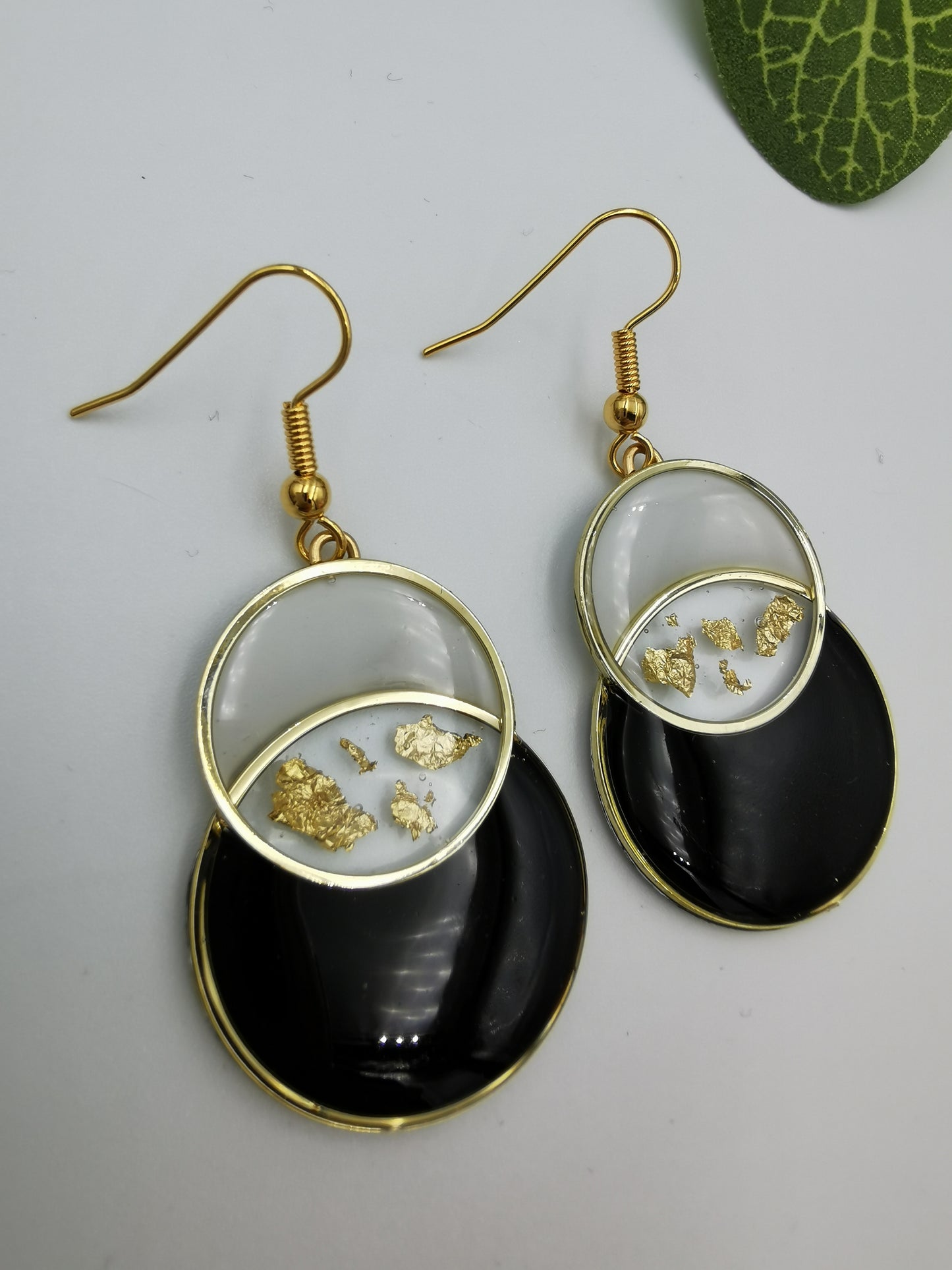 Boucles d'oreilles Coeurs 2 lunes