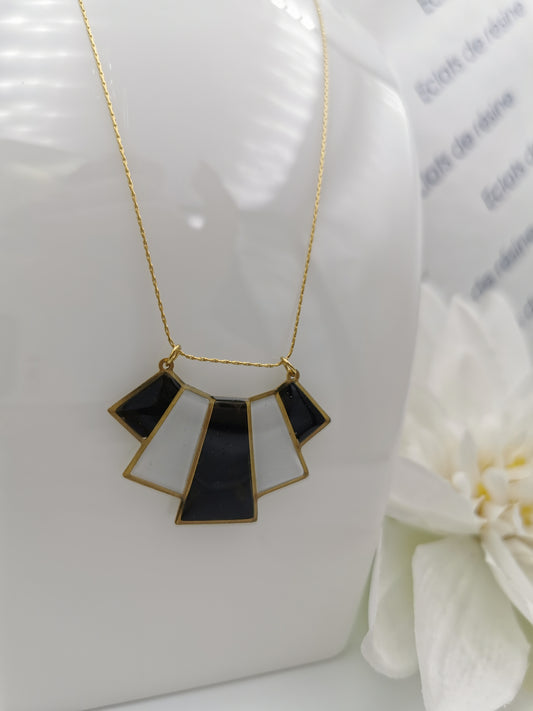 Collier 5 pans doré