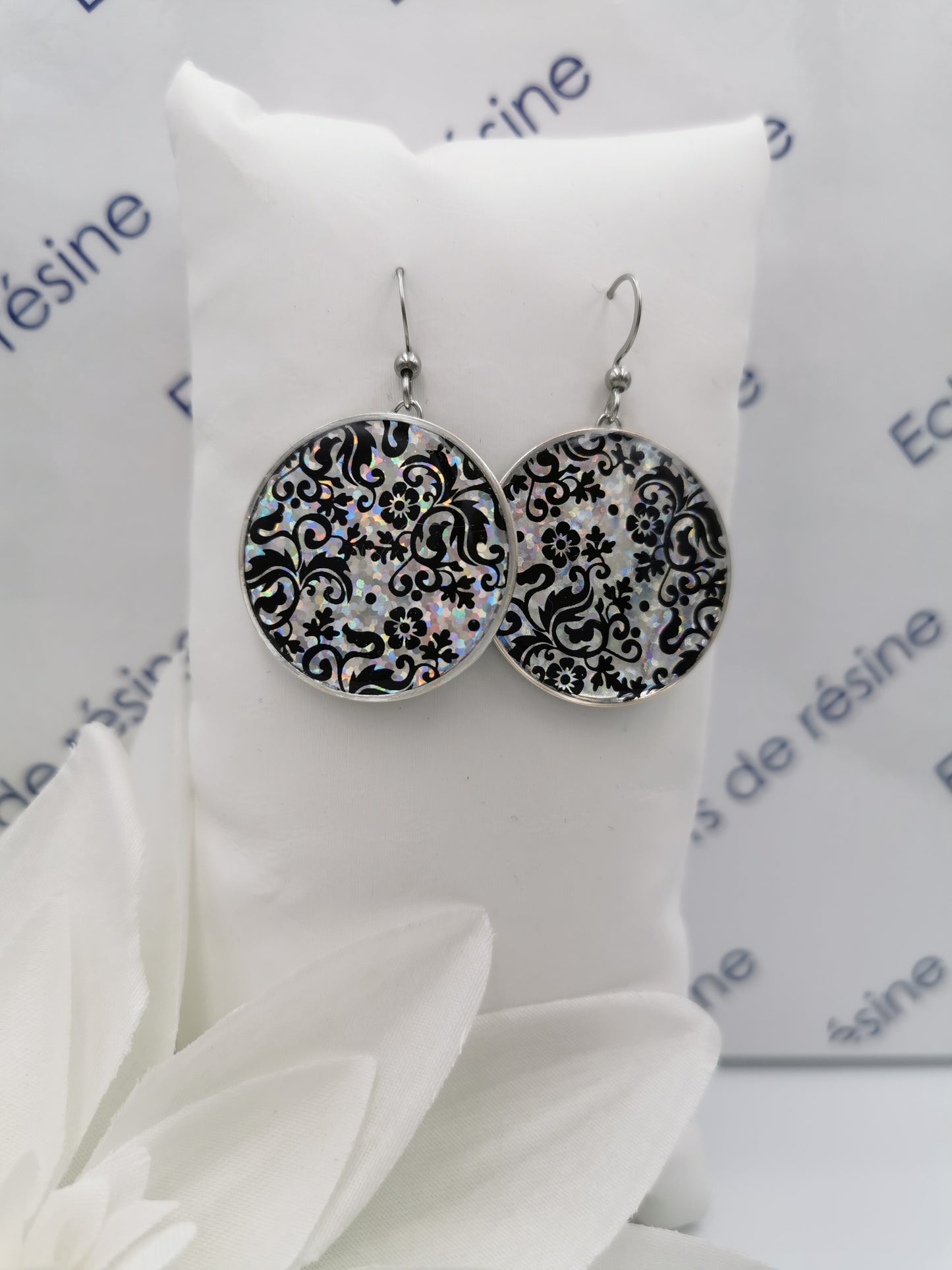 Boucles rondes Foil holographique