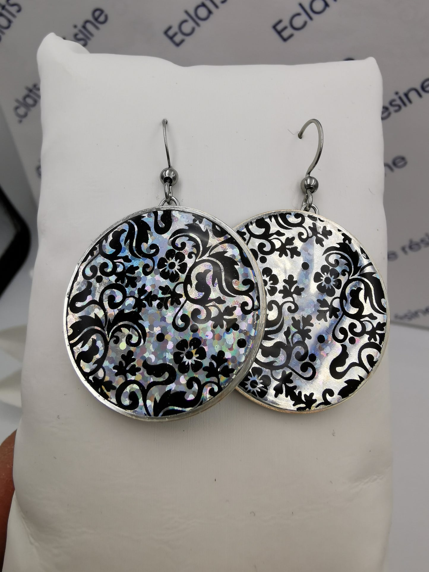 Boucles rondes Foil holographique