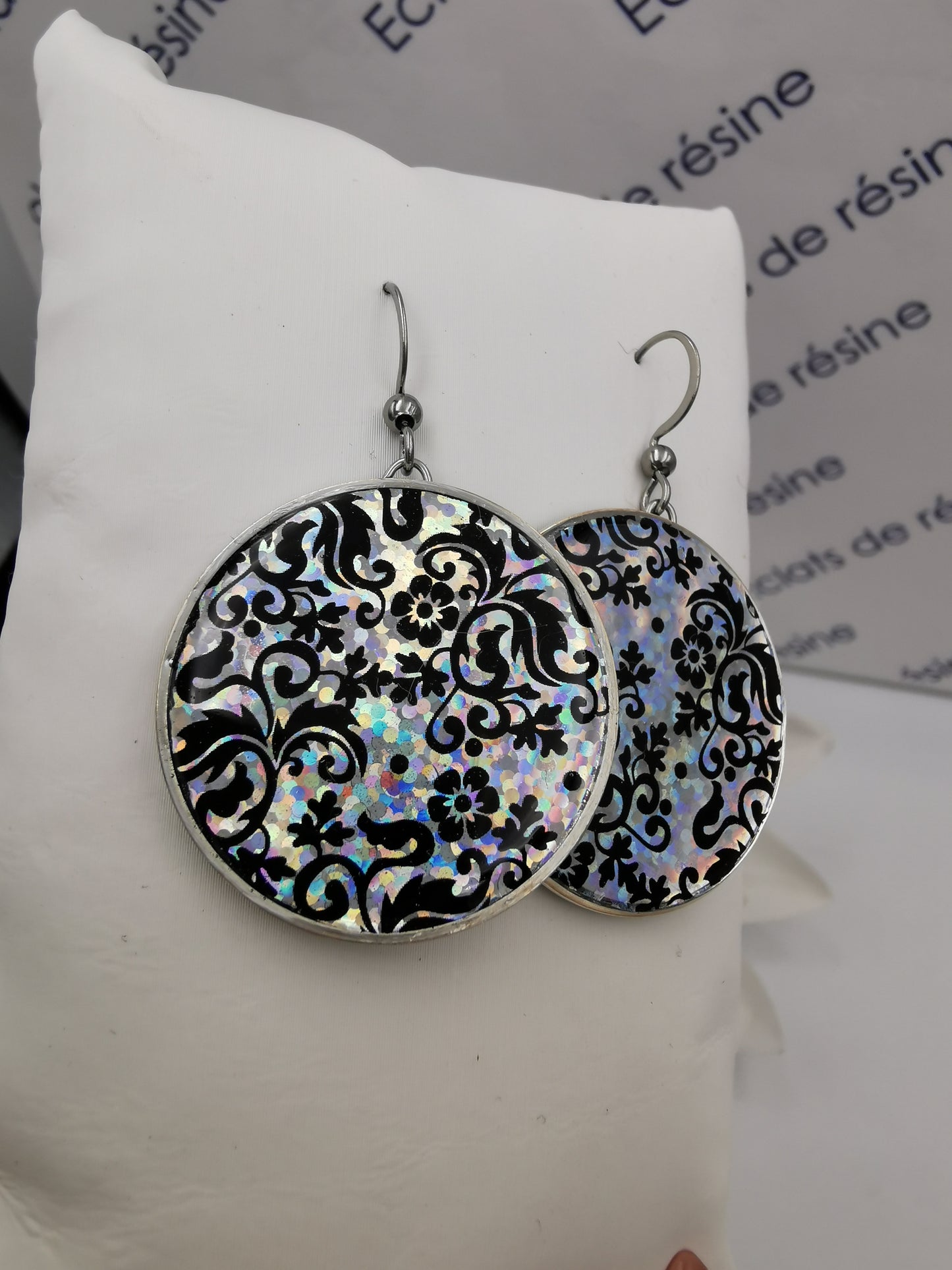 Boucles rondes Foil holographique