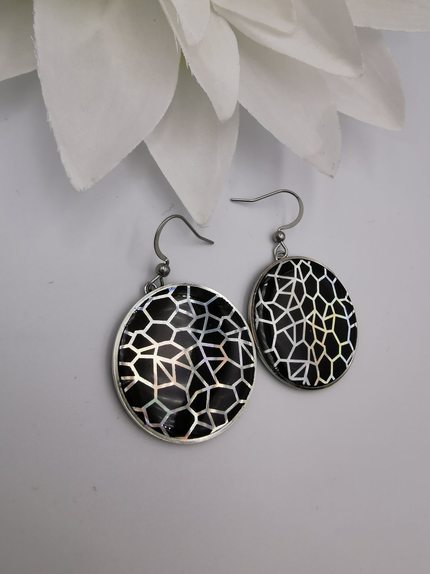Boucles rondes Foil holographique