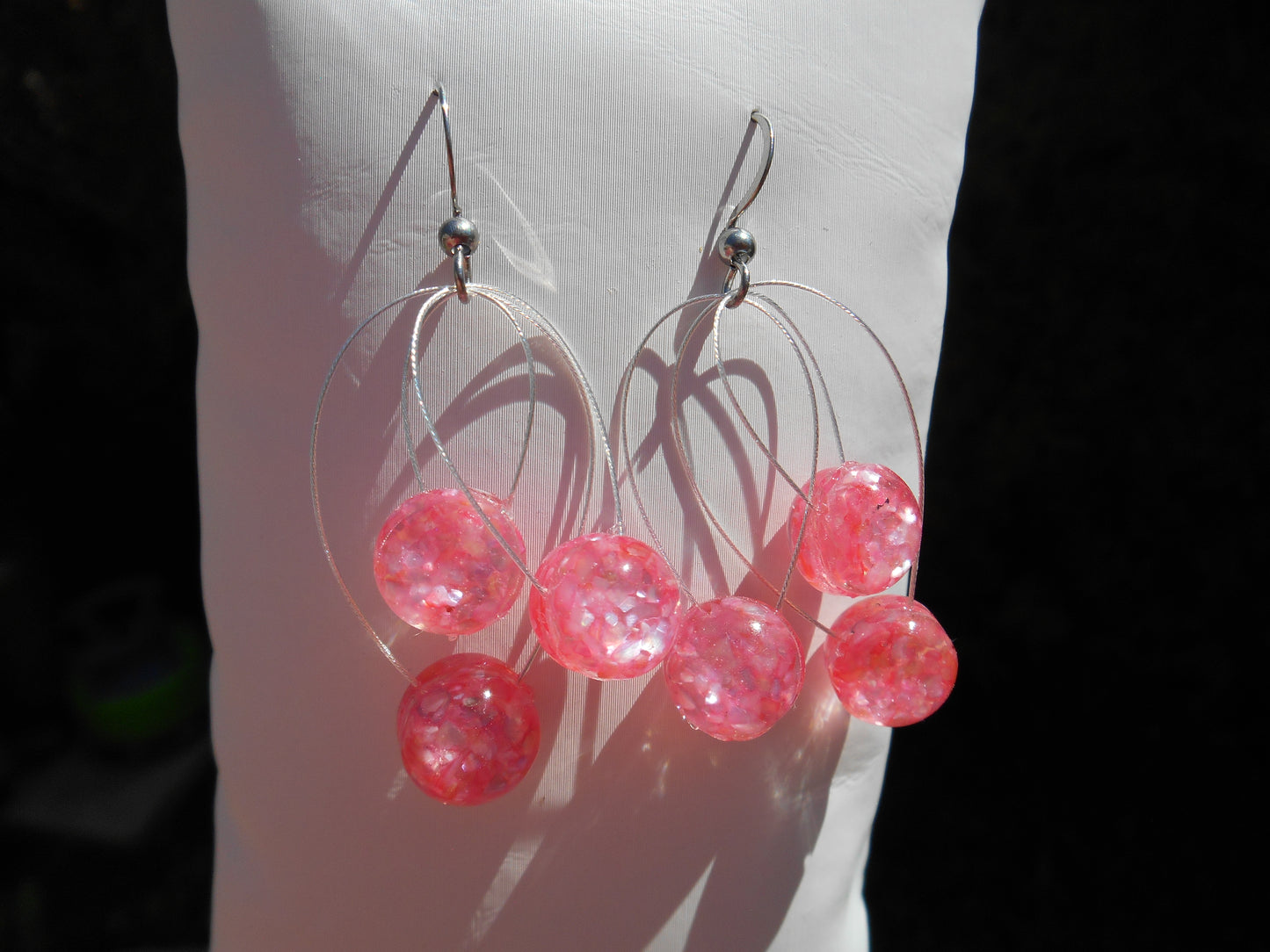 Boucles d'oreilles argentées "3 bulles"