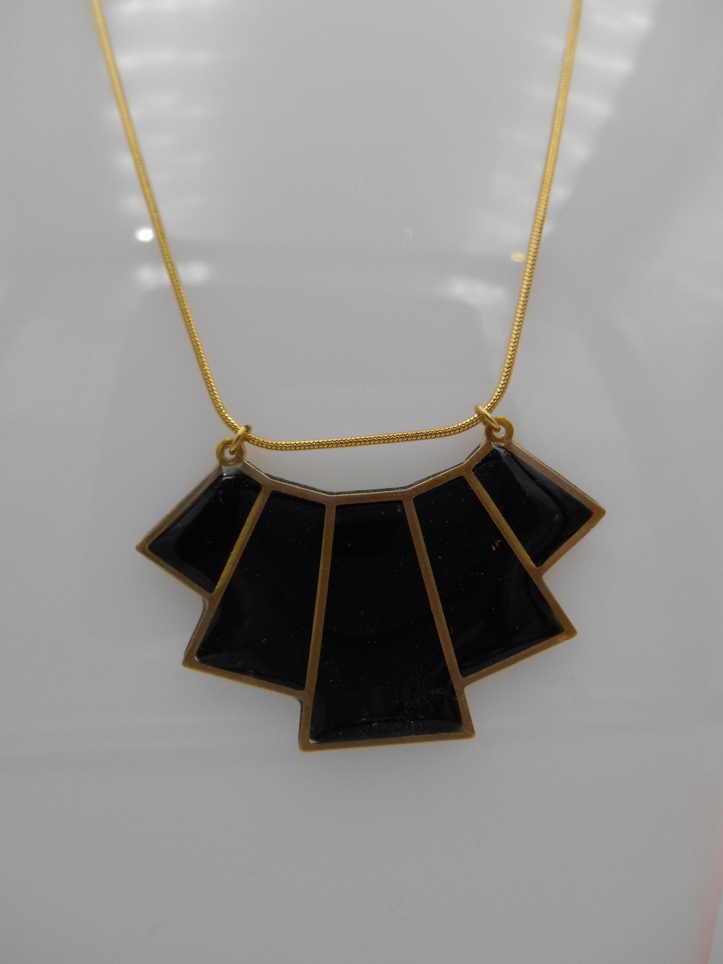 Collier 5 pans doré