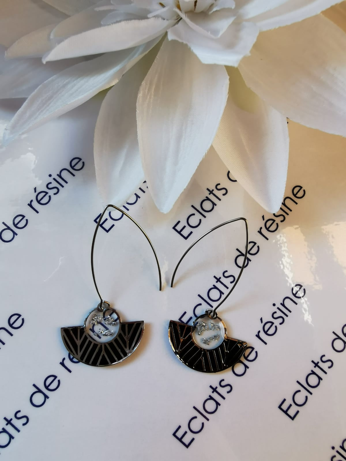 Boucles longues "queue de paon"
