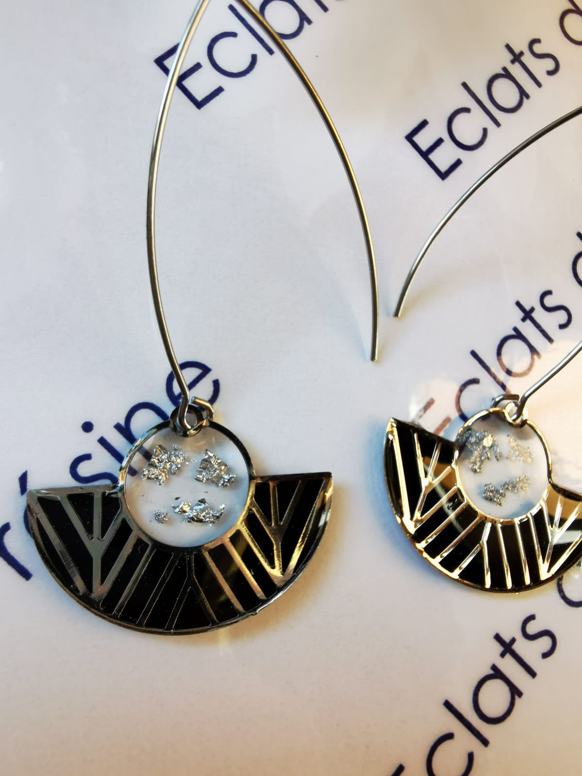 Boucles longues "queue de paon"