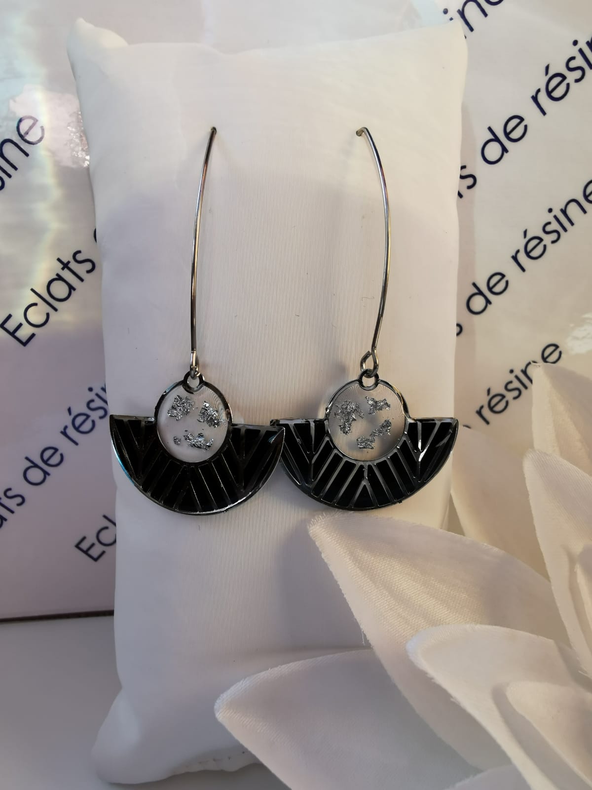Boucles longues "queue de paon"