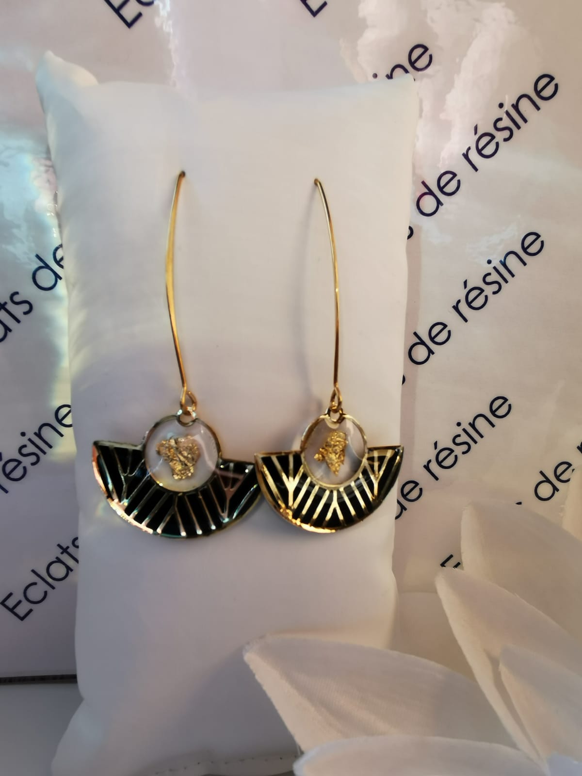 Boucles longues "queue de paon"