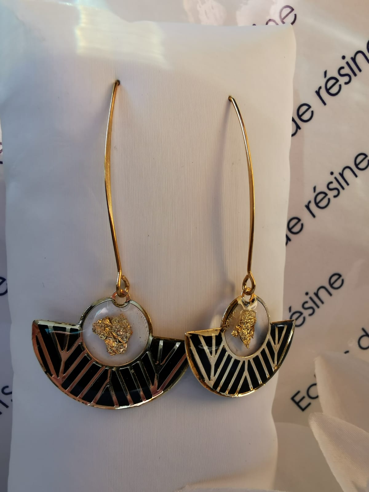 Boucles longues "queue de paon"