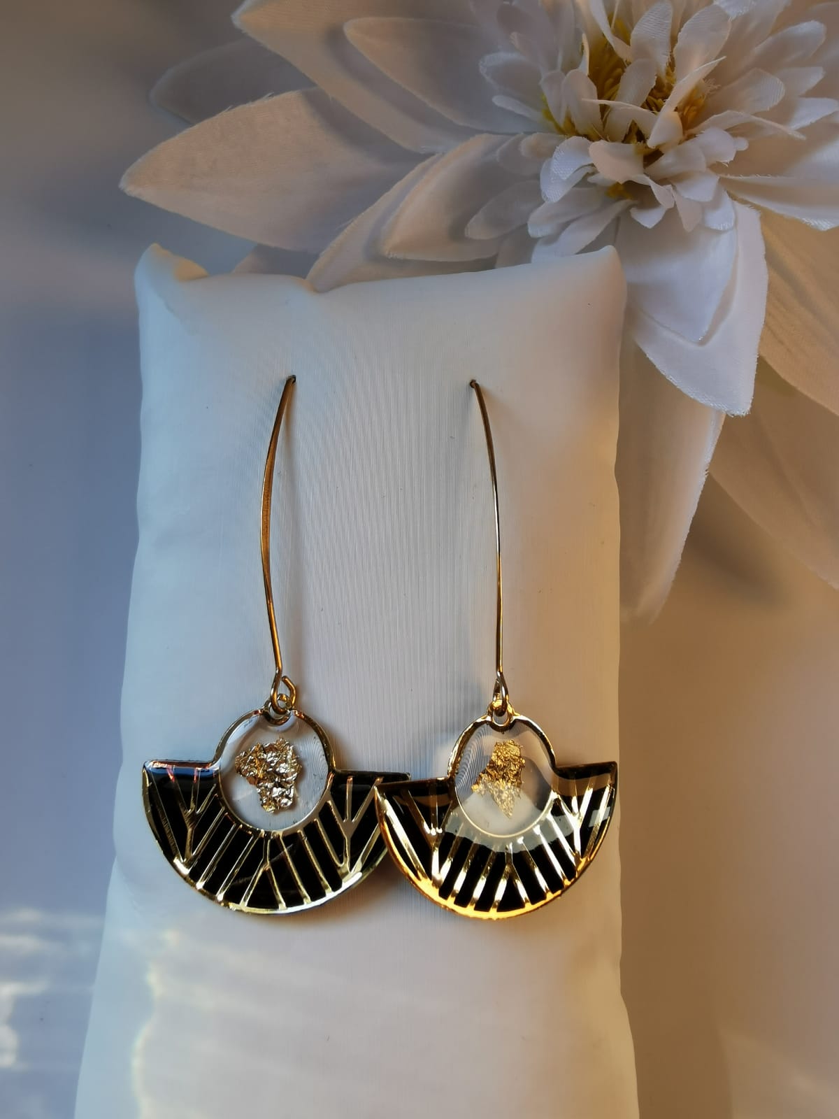 Boucles longues "queue de paon"