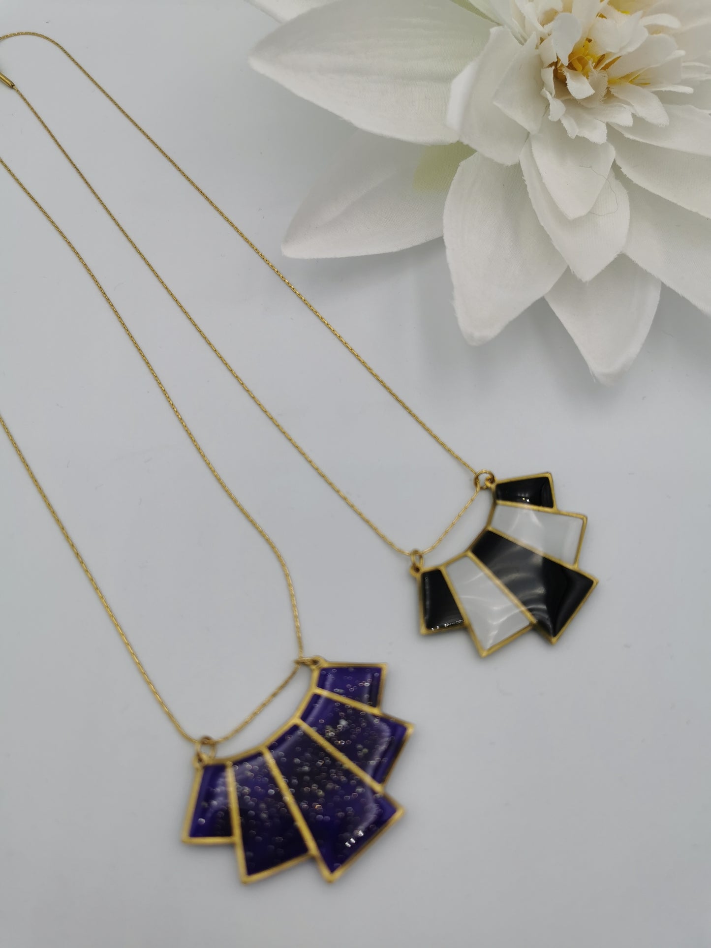 Collier 5 pans doré