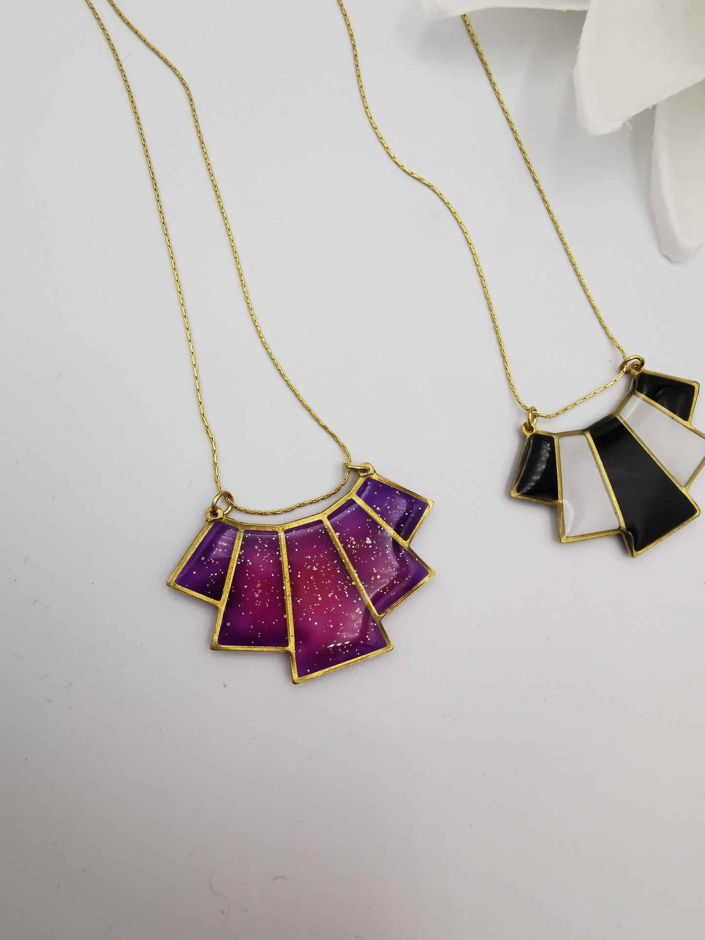 Collier 5 pans doré